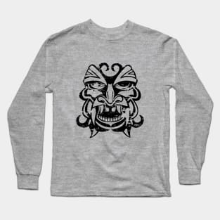 Aztec mask face #7 Long Sleeve T-Shirt